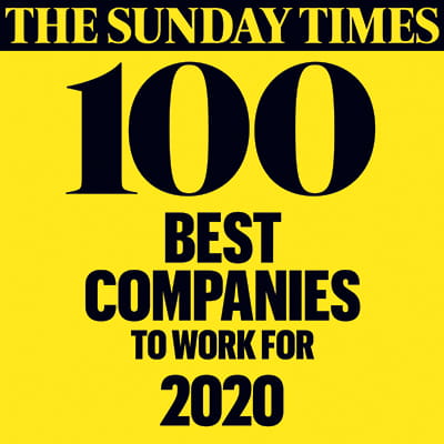 The Sunday Times 100 Best Companies to Work For 2020 logo