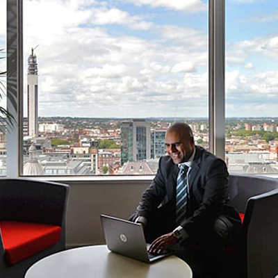 Kully Bargota in the Bibby Birmingham office