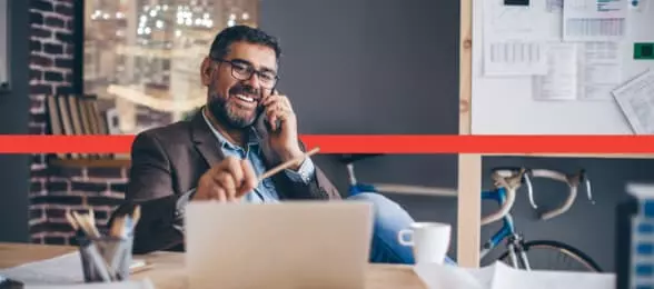 Man talking on phone