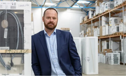 Matt Pitt - in warehouse